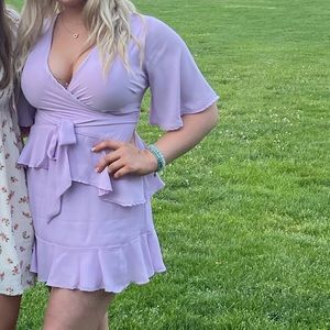 Altar’d State Purple Faux Wrap Dress